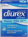 Diurex Aquagels - Cafeïnevrij Diureet - Onmiddellijke Release - Relieve Water Bloat - 20 Tel.