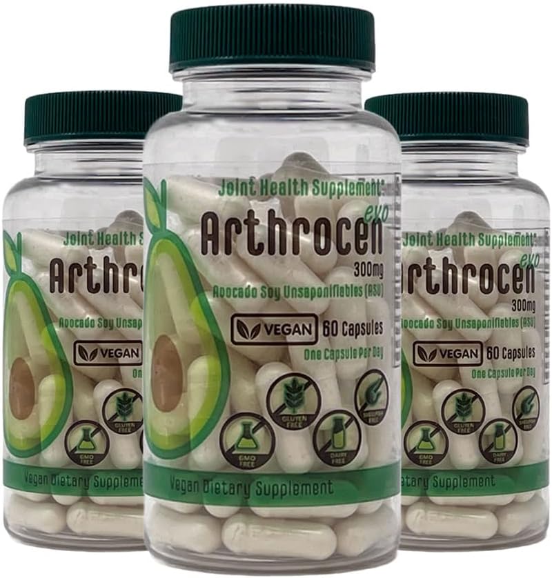 EVO Vegan Joint Health Supplement, 300Mg Avocado Soy Onverzeepbaar, 60 dagen levering, één capsule per dag (6 maanden)