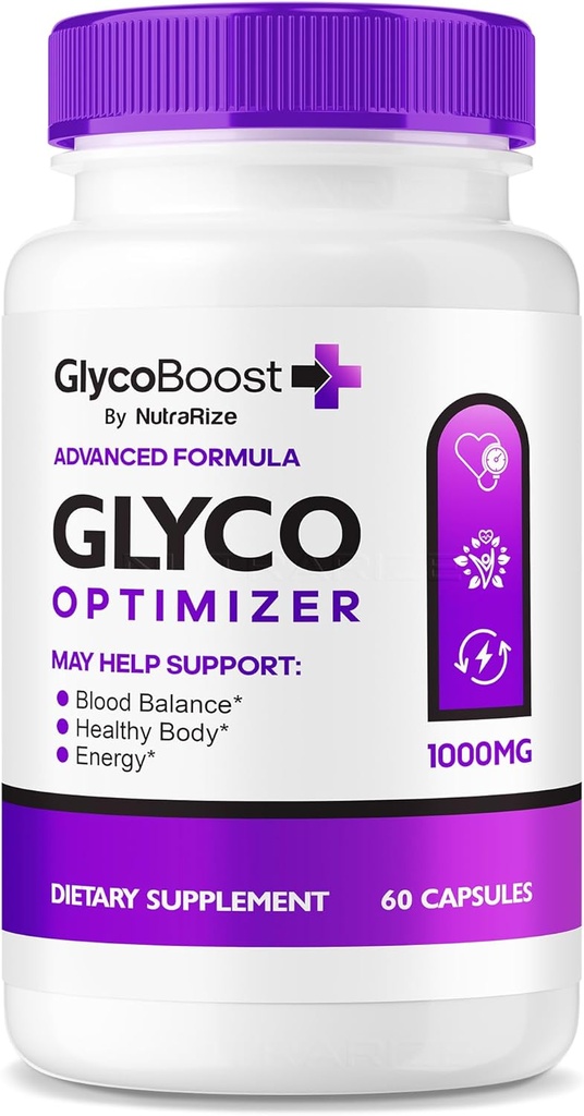 NutraRize GlycoBoost - Officiële Glyco Boost Blood Support Formula, Alle natuurlijke capsules voor gezonde en stabiele niveaus, GlycoBoost Blood Vessel Cleaner, Glyco Boost Optimizer (60 capsules)