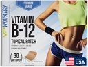 Premium Graad B12 Patches 30 Day Supply B12 Patch Gemaakt met vitamine B12 Methylcobalamine voor energie en vitamine Guarana - 100% Made in The USA