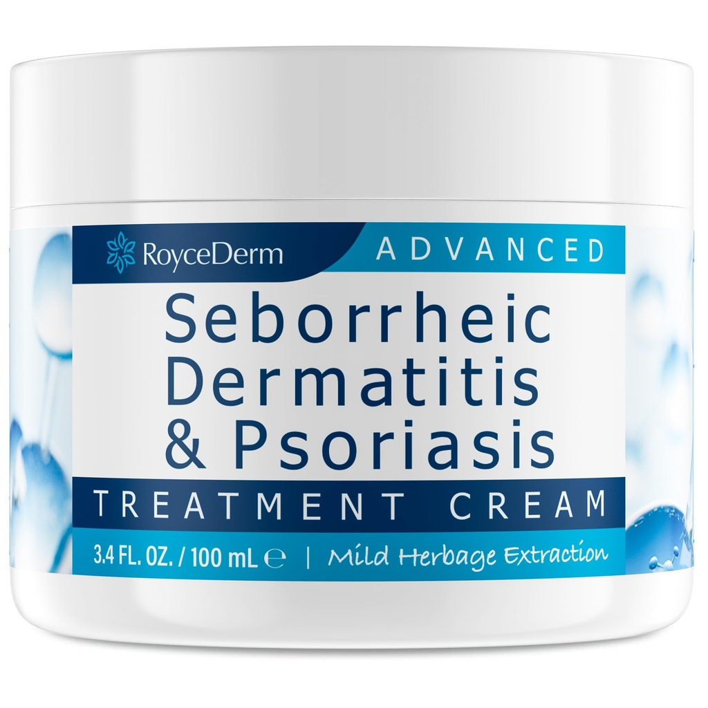 Crème de dermatite séborrhéique de Roycederm, traitement de scalp pour le psoriasis, folliculite, scalp sec, pellicule, crème anti-démangeaison pour soulager