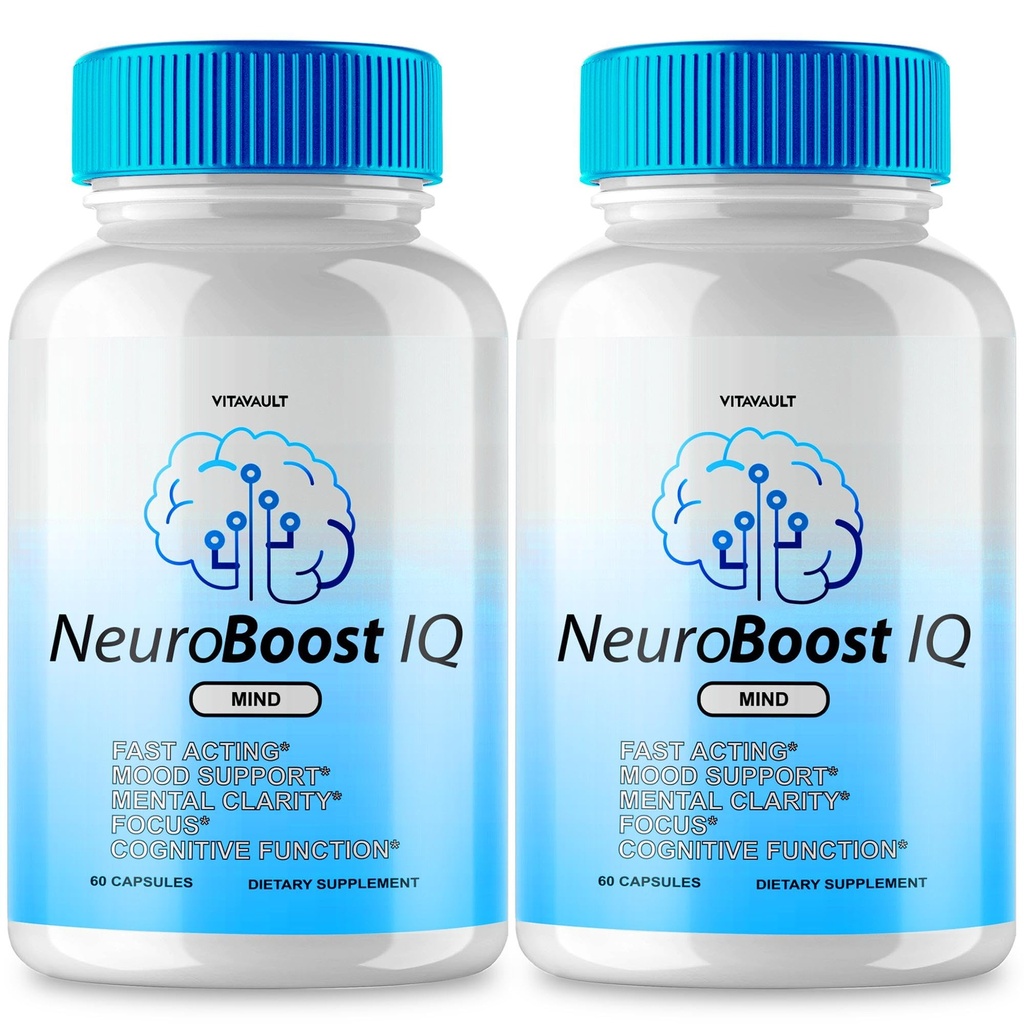 (2 Pack) NeuroBoost IQ Capsules: Verbeter uw geheugen en hersengezondheid met ons Neuro Tech IQ Supplement