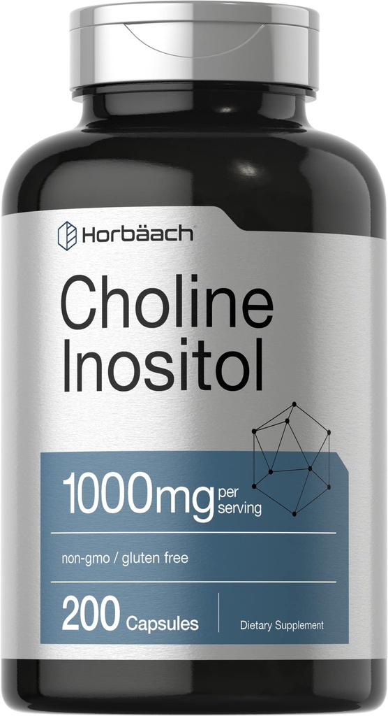 Horbiach Choline Inositol 1000mg Supplement 