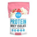 Porties Master CFM Wei Isolaat Proteïnepoeder, 2 LB, 23g Low Carb, Low Fat, Cold-Processed, Fast Absorbing, Muscle Growth & Recovery Support (Strawberry & Cream)