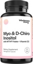 Myo-Inositol & D-Chiro Inositol Capsules met MTHF, Folaat, Vitamine D 