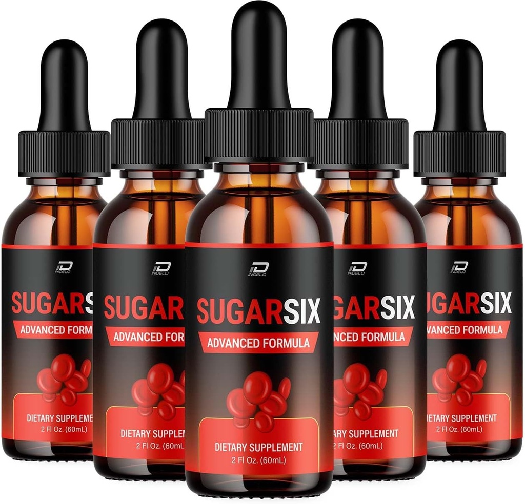 Sugar Six Drops Gezonde Formule - Dieetsupplement Drops - Extra sterkte SugarSix Liquid Drops, Sugar Six Drops Reviews (5 Pack 