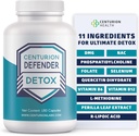 Centurion Defender Detox, Lever Reiniging Detox & Reparatie Supplement met Fosfatidylcholine, Vitamine B6, Folaat, L-Methionine en R-lipoïnezuur, 180 Caps