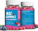 NAC Gummies 800mg, N-Acetyl Cysteine Supplement, NAC Supplement voor het immuunsysteem & Antioxidant, Non-GMO, Glutenvrij, Veganistisch - 120 Telt