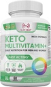 Keto Multivitamine voor vrouwen en mannen - 35 Krachtige, Pure Ingrediënten - Vitamine C, Vitamine D, Vitamine A, Vitamine E en Zink voor Immune Ondersteuning - Niet GGO, Glutenvrij, Suikervrij, Alle Natuurlijke - 30 Dagen