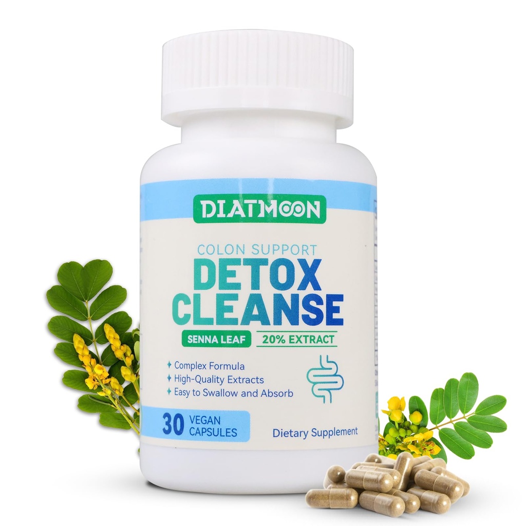 Gut Cleanse Capsules, Gut and Colon Support, Detox & Cleanse, gedurende 15 dagen, Niet-GGO's, Niet-Gluten, Veganistisch, Colon Cleanse Supplement, 30 Tel.