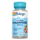 Solaray D-Mannose 1000mg met CranActin Cranberry Extract - D Mannose Cranberry Supplement met Vitamine C - Ondersteunt urinetrek en blaas gezondheid - Vegan, 60 dagen garantie, 30 porties, 60 VegCaps