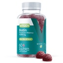 Viteey Biotin Gummies for Hair Skin and Nails - Biotin for Hair Growth Gummies - 10.000 mcg - Veganistisch, Glutenvrij, Non-GMO 60 Tellen
