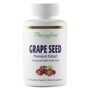 Paradijs Kruiden Grape Seed Extract, Actief Geheel Spectrum, Antioxidant, Veganistisch, Niet GGO, Glutenvrij, 90 Vegetarische Capsules