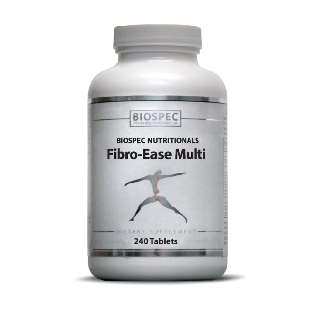 BIOSPEC NUTRITIONALS Fibro-Ease Multi - Contains Essential Vitamins & Minerals - Support Energy Production & General Health (240 Tablets)