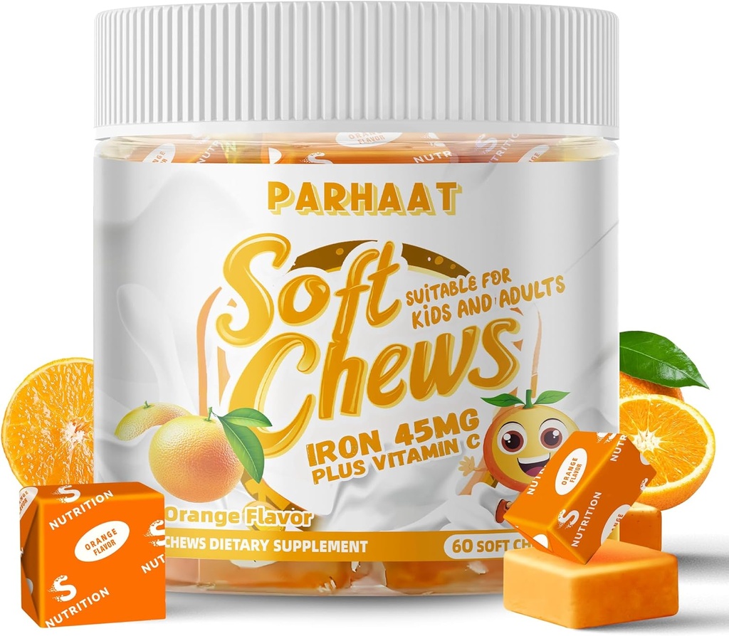 IJzer Zachte Kauw Supplement met Vitamine C 