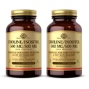 Solgar Choline/Inositol 500 mg/500 mg, 100 plantaardige capsules (verpakking van 2) - Energiemetabolisme, levergezondheid, essentieel voor hersenfunctie en zenuwfunctie - Niet-GMO, Veganistisch, Kosher - 100 totale porties
