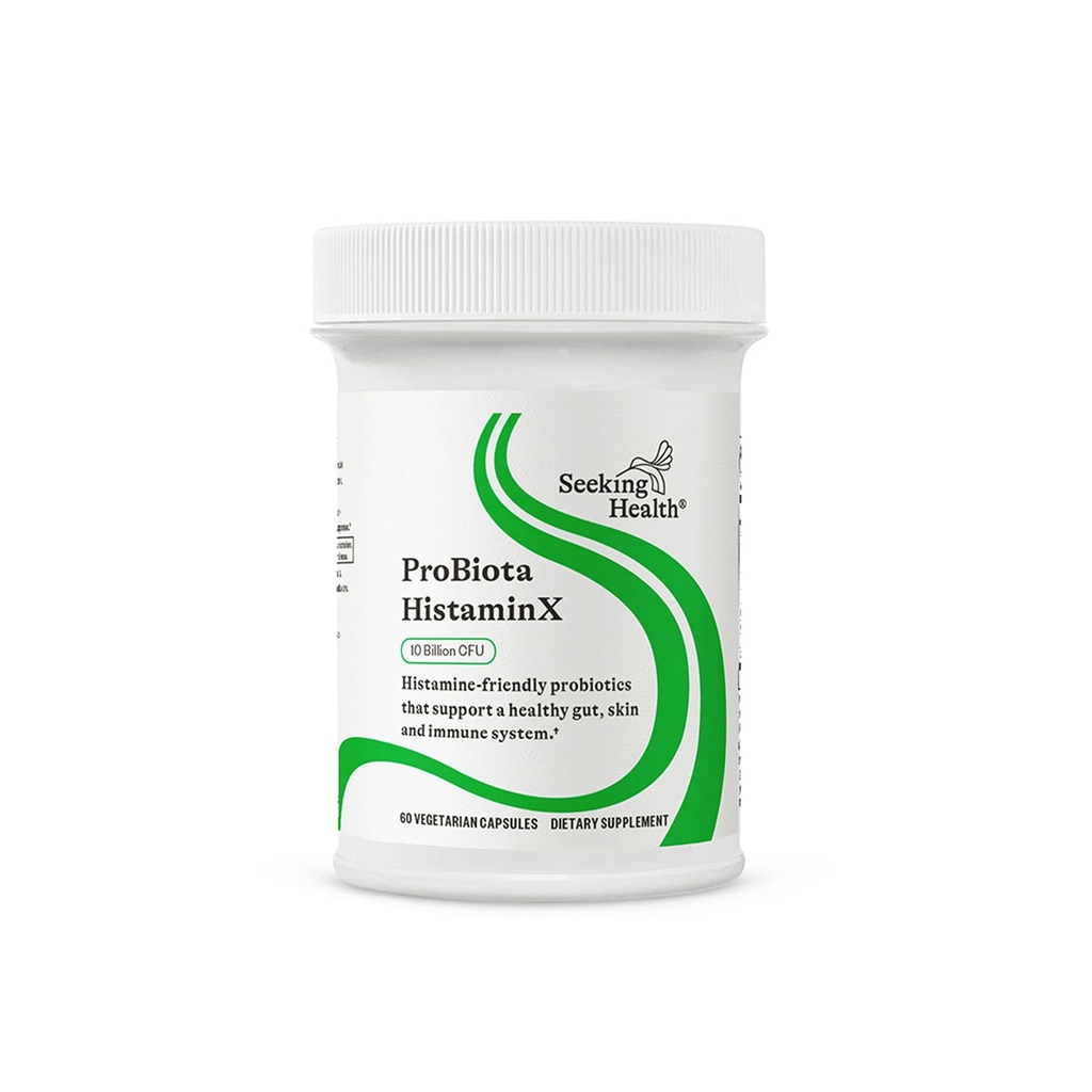 Recherche santé ProBiota HistaminX - Supplément de digestion pour Gut Health Support - Soutenir l'histamine avec Lactobacillus Plantarum & Lactobacillus Salivarius - Soutien santé immunitaire et de la peau - 60 capsules