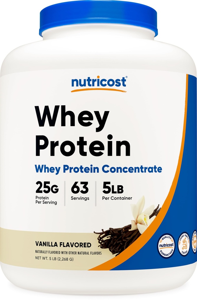 Nutricost Wei Proteïnepoeder, Vanille, 5 pond - Wei Proteïneconcentraat