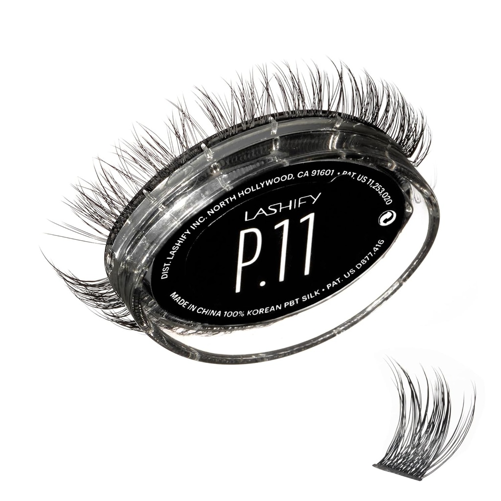 Lashify Plushy 11mm Gossamer wimpers in zwart, gemakkelijk DIY Valse wimpers voor een lichtgevende maar nog steeds natuurlijke look