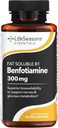 LifeSeasons Essentials Benfotiamine - Fat Soluble B1 - Ondersteunt gezonde circulatie en visie - Verbetert het geheugen en cognitieve prestaties - Krachtige antioxidant - 60 capsules