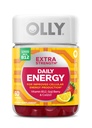 OLLY Extra sterkte Dagelijkse energie Gummy, Cafeïnevrij, 1000mcg Vitamine B12, CoQ10, Goji Berry, Adult Chewable Supplement, Berry Yuzu smaak - 60 Tel.