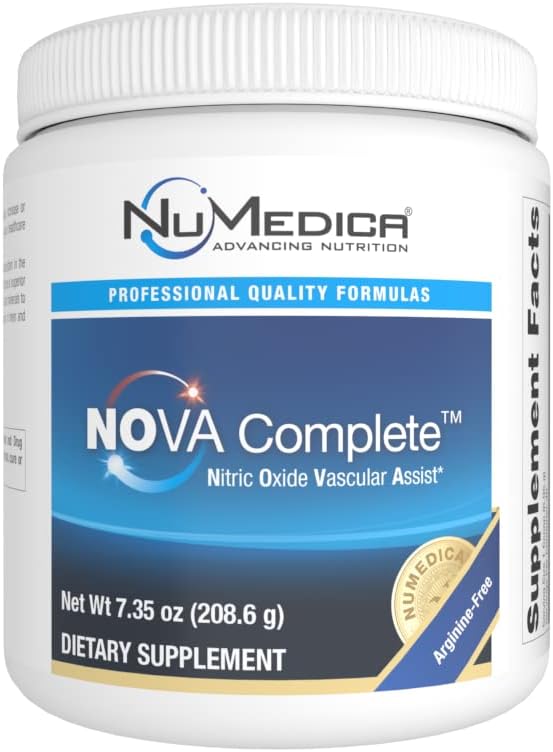 NuMedica NOVA (Nitric Oxide Vasculaire Assist) Complete - 7,69 oz (218.04 Gram) - Natural Black Cherry Falvor. Verhoogt Nitric Oxide Production for Enhanced Circulation in Men & Women.