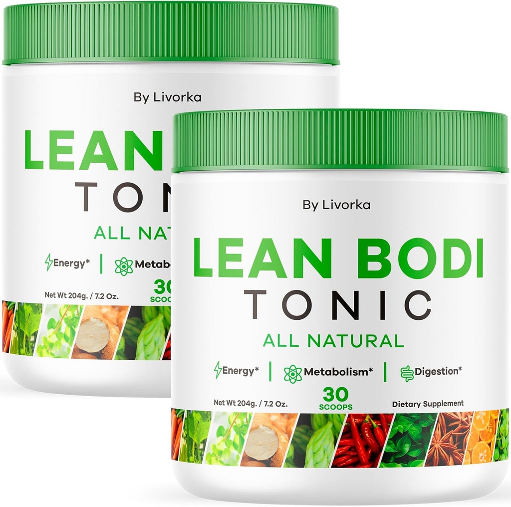 (2 verpakkingen) Lean Body Tonic Powder, Lean Body Tonic, LeanBody Powder, LeanBodyTonic, Lean Body Powder, Lean Body Tonic Powder Advanced Formula, Lean Body Powder All Natural, 60 porties gedurende 2 maanden