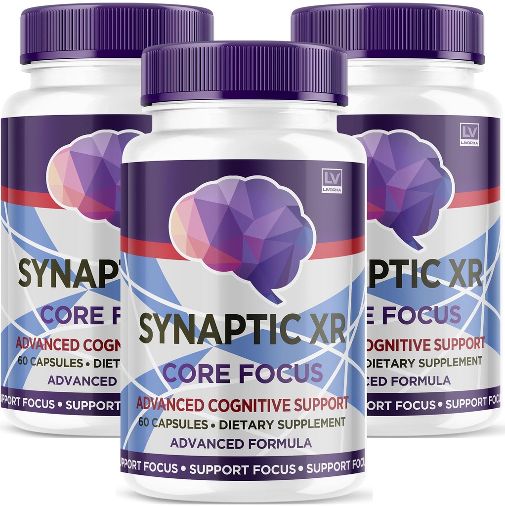 (3 verpakkingen) Synaptische XR-capsules, SynapticXR, Synaptische XR-kernfocus, Synaptische XR-hersencapsules, Synaptische XR, Hersensynaptische XR, Synaptische XR-geavanceerde Formula 180-capsules gedurende 3 maanden