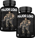 ONL Testosteron Supplement voor mannen - zware belasting Testosteron Booster met geile geit onkruid en Maca wortel - Tongkat Ali energie pillen voor uithoudingsvermogen en sterkte - test Booster 60 capsules (2pk)