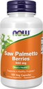 NOW Foods Supplements, Saw Palmetto Berrys (Serenoa repens) 550 mg, Men's Health*, 100 Veg Capsules