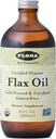 Flora - Vlasolie - Koudgeperst, niet geraffineerd, Organische Vlaszaadolie - Bevat Omega-3 & Omega-6 - Non-GMO & Glutenvrije - Houd gekoeld - 17 fl. oz. Amberglasfles