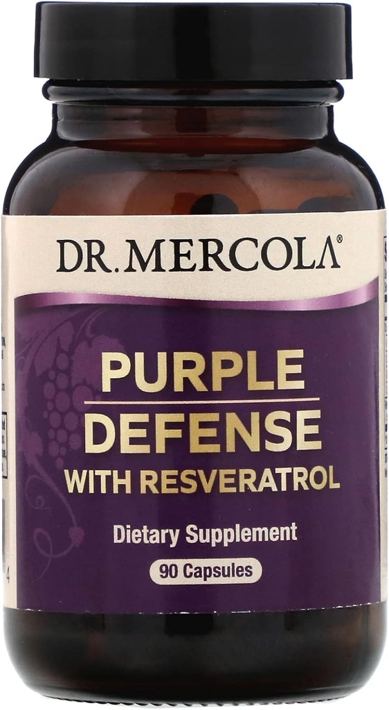 Dr. Mercola, Purple Defense met Resveratrol, 90 capsules