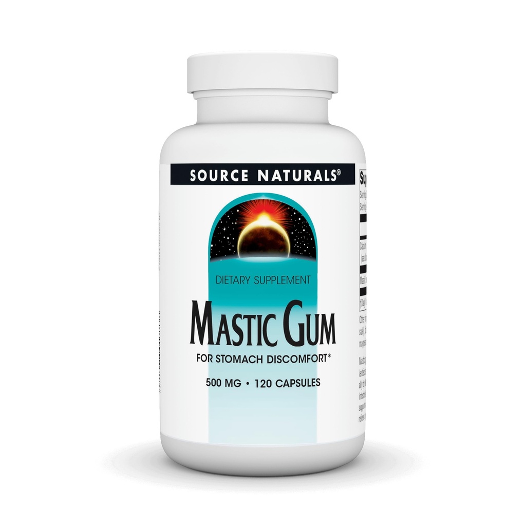 Source Naturals Mastic Gum for Mtomach Discomfort* 500 mg - 120 tabletten