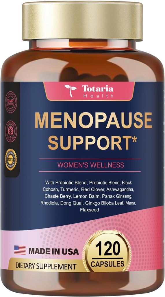 Menopauze supplementen voor vrouwen, multi-baten en complete zwarte cohosh, Dong Quai wortel en meer kruiden Blends, w/Powerful Probiotic & Prebiotic