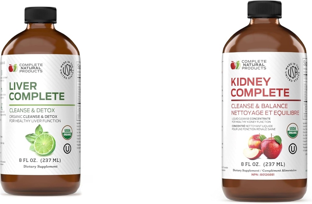 Produits naturels complets Foie complet 8 oz et rein complet 8 oz
