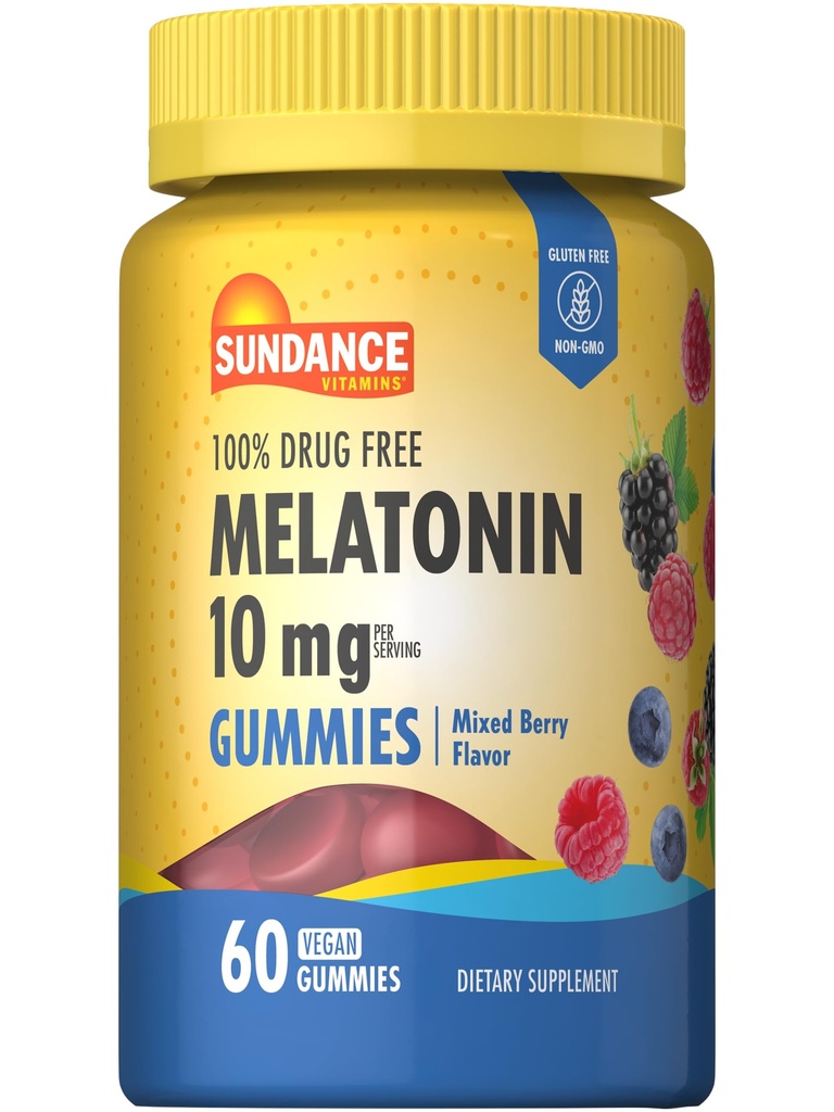 Sundance Melatonine 10mg Gummy's voor volwassenen 60 Telling 