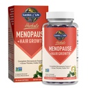 Tuin van het leven Kruiden Menopauze Supplement met S-equol & Trans-Resveratrol voor Multi-Symptoom Relief, Keranat voor Thicker, Fuller Haargroei, Glutenvrije, Veganistische, Berry smaak, 30 porties