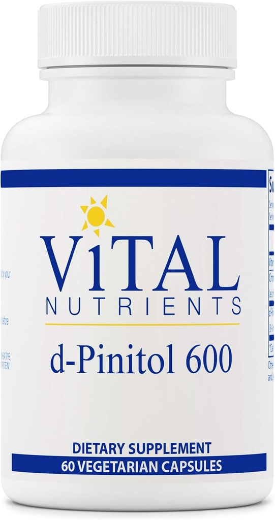 Vitale voedingsstoffen - D-Pinitol - Voor onderhoud en ondersteuning van ovariële gezondheid - 60 Vegetarische capsules per fles - 600 mg