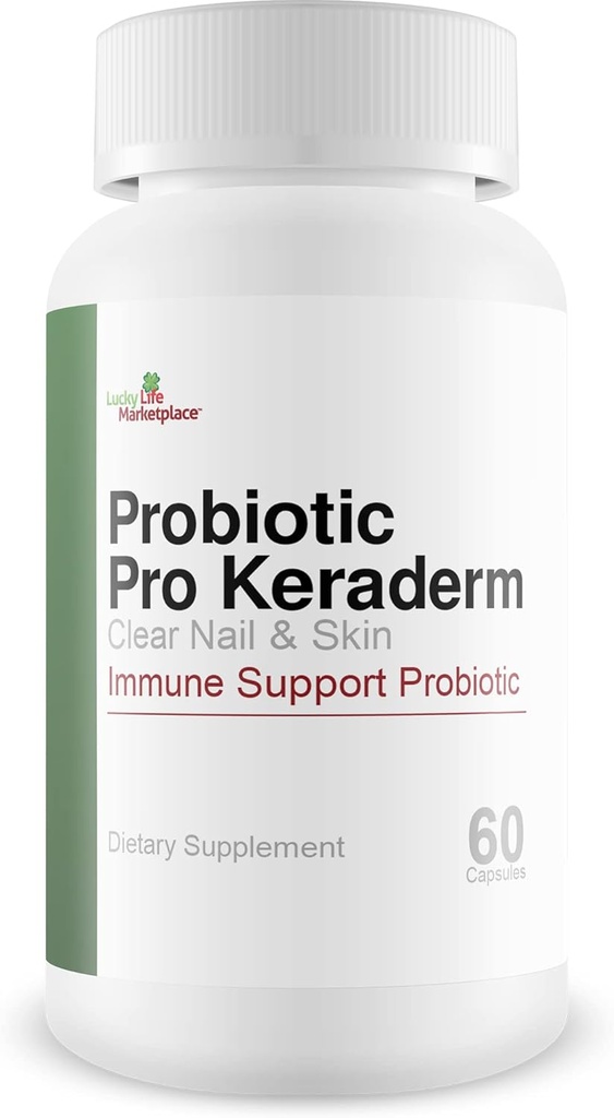 Probiotic Pro Keraderm - Probiotic Immune Support - Gerichte Nail & Skin Formula om gezonde teennagels & Voeten te bevorderen - Hulp voethygiëne van binnenuit - Help Reparatie & stimuleren van duidelijke Nagelgroei