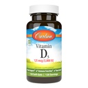Carlson - Vitamine D3 5000 IE (125 mcg), Bone Health, Muscle Health, Cholecalciferol, Vitamine D Supplementen, Vitamine D3 Zachte Gels, 120 Softgels