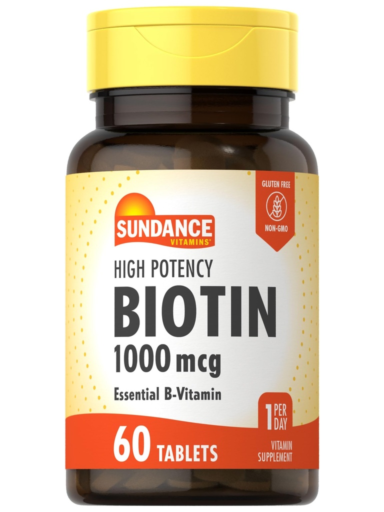 Sundance High Potency Biotin 1.000 mcg Supplement 