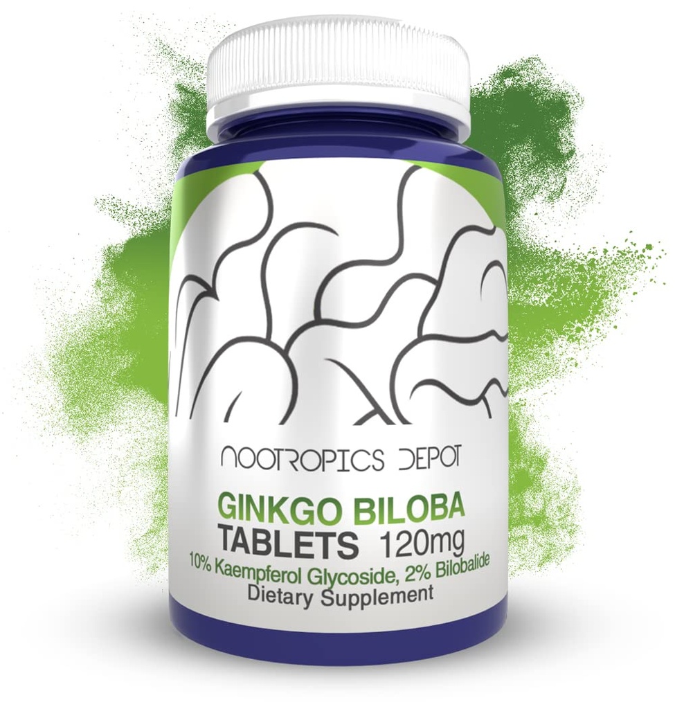 Nootropics Depot Ginkgo Biloba Extract Tabletten 