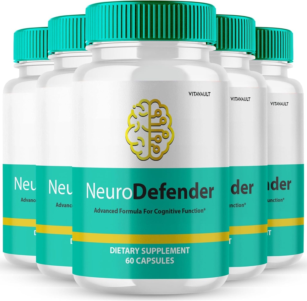 Neuro Defender Hersensupplementen voor Geheugen en Focus Capsules NeuroDefender Advanced Formula Brain Health Support Pillen, Extra Strength Nootropics Neuro Defender Alle Natuurlijke Reviews (5 Pack)