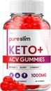 Pure Slim Keto ACV Gummies - Geavanceerde Formule PureSlim Keto Plus ACV Gummies Apple Cider Vinegar Pure Slim ACV Gummies Dieetsupplement Beoordelingen Mannen Vrouwen (60 Gummies)