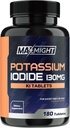 Kaliumiodide 130 mg, Non-GMO, Dieetsupplement, 180 tabletten, Tot 6 maanden Supply, Kaliumiodide Pillen, YODO Naciente, Made in The USA