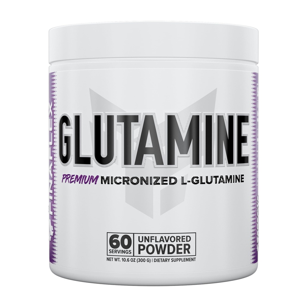 FINAFLEX Pure GLUTAMINE, Unflavored Powder - 10.6 oz - Vermindert spierverdeling en ondersteunt stikstofniveaus - 100% Pure L-Glutamine - 60 porties