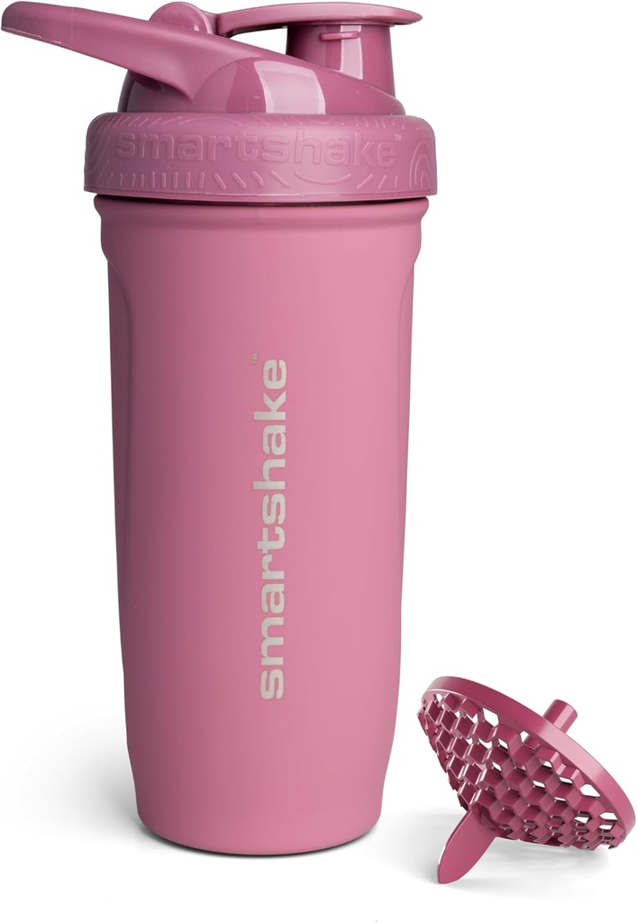 Smartshake Verstevigen Roestvrij stalen Proteïne Shaker Fles - Niet-geïsoleerde Unisex Gym Bottle 