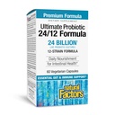 Natuurlijke factoren Ultimate Probiotic 24/12 Formule - Digestief gezondheidsondersteuning Supplement met Probiotica - Immuniteit & Gut Health Support Supplement - 60 Vegetarische capsules (60 porties)