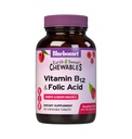 BlueBonnet Nutrition Terre Vitamine sucrée B12 et acide folique Comprimés à croquer, sans soja, sans gluten, framboise 90 Compte (paquet de 1)