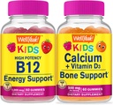 Eh bien oui Vitamine B12 Enfants + Calcium + Vitamine D3 Enfants, Gommies - Grande dégustation, supplément de vitamine, sans gluten, sans OGM, gommy à croquer